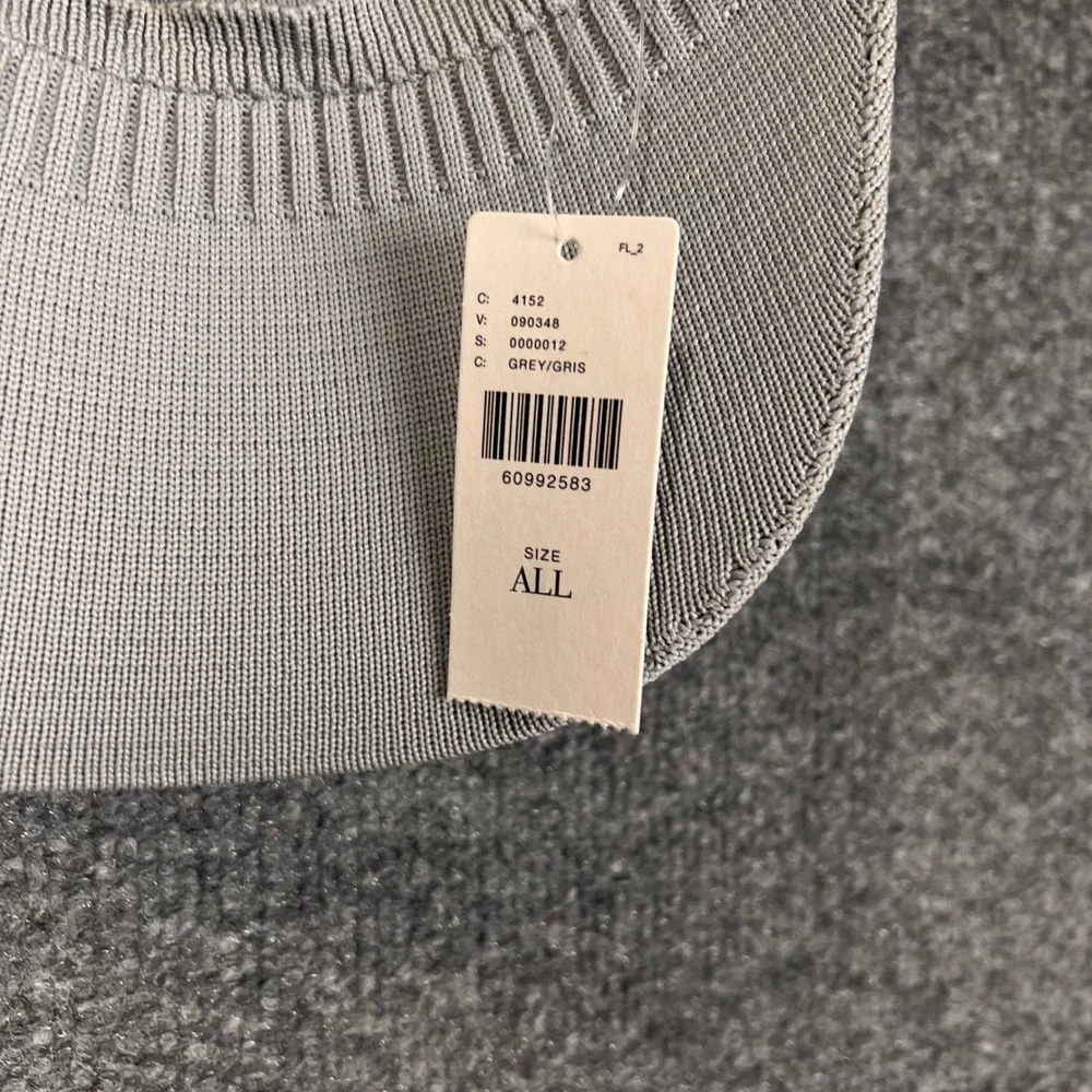 NEW Anthropologie Visor Womens OS Grey  Knit Sun Hat Stretch Headband